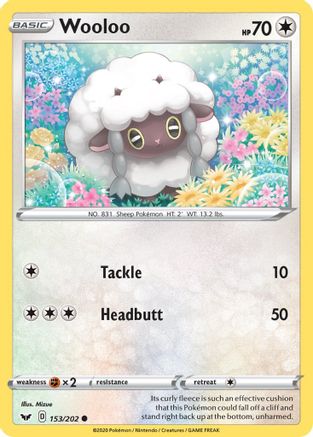 Wooloo (153/202) [Sword & Shield: Base Set] - Trinity Hobby