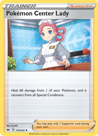 Pokemon Center Lady (176/202) [Sword & Shield: Base Set] - Trinity Hobby