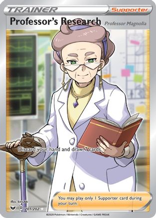 Professor's Research (201/202) (Professor Magnolia) [Sword & Shield: Base Set] - Trinity Hobby