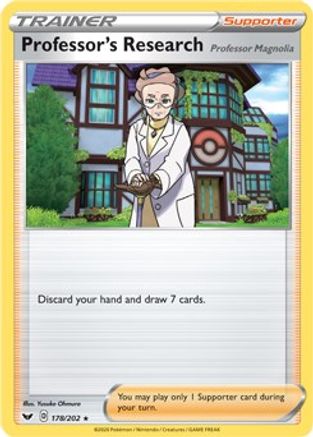 Professor's Research (178/202) [Sword & Shield: Base Set] - Trinity Hobby