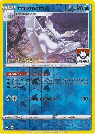 Frosmoth (064/202) (League Promo 1st Place) [Sword & Shield: Base Set] - Trinity Hobby