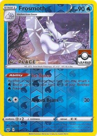 Frosmoth (064/202) (League Promo 4th Place) [Sword & Shield: Base Set] - Trinity Hobby