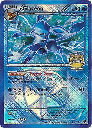 Glaceon (23/116) (City Championship Promo) [Black & White: Plasma Freeze] - Trinity Hobby