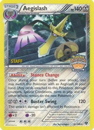 Aegislash (85/146) (Regional Championship Promo Staff) [XY: Base Set] - Trinity Hobby