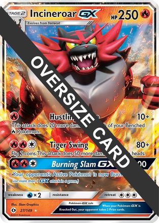 Incineroar GX (27/149) (Jumbo Card) [Sun & Moon: Base Set] - Trinity Hobby
