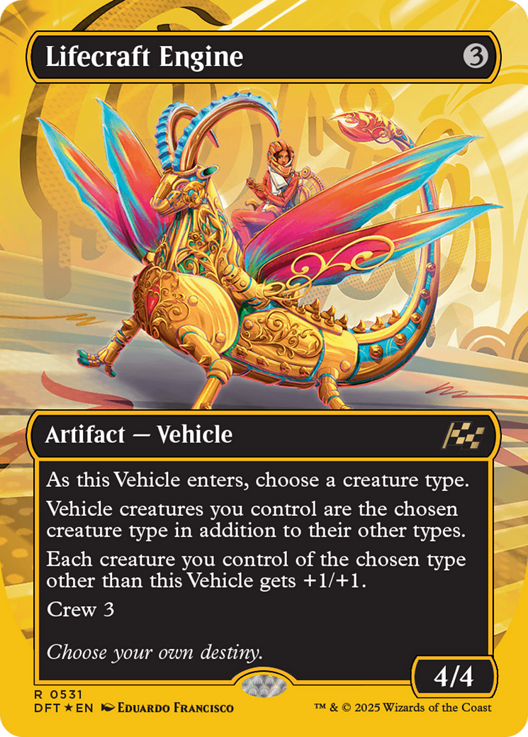 Lifecraft Engine (Borderless) (First-Place Foil) [Aetherdrift] - Trinity Hobby