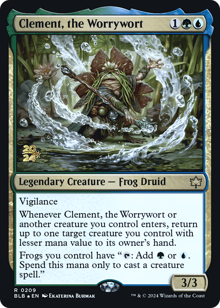 Clement, the Worrywort [Bloomburrow Prerelease Promos] - Trinity Hobby
