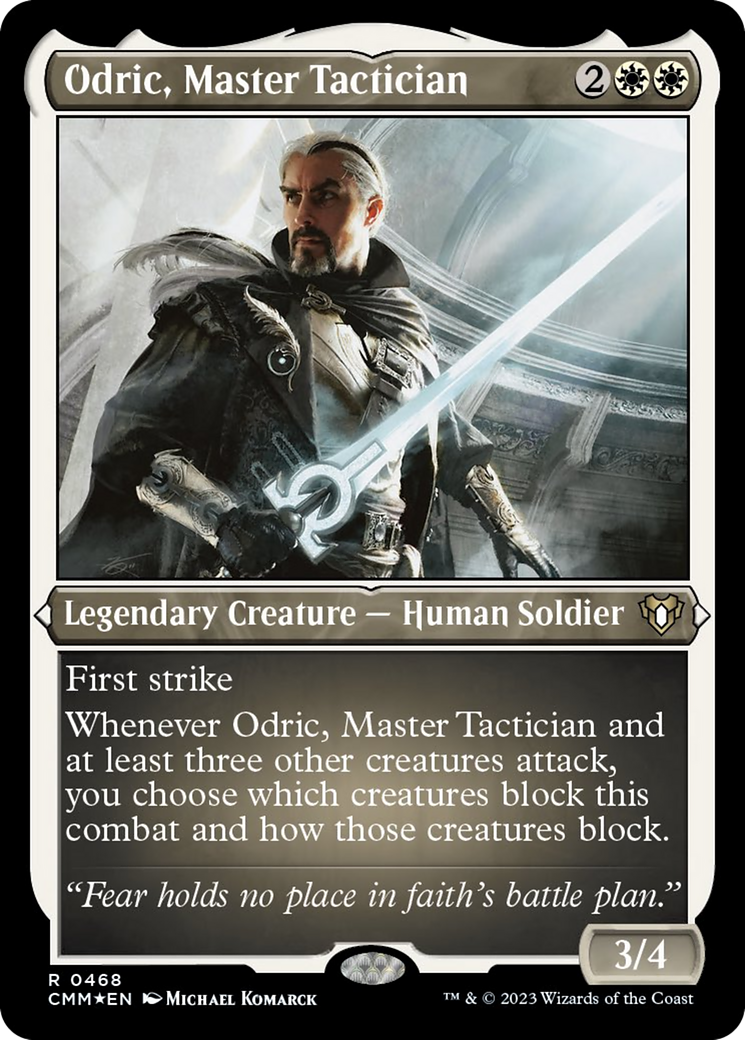 Odric, Master Tactician (Foil Etched) [Commander Masters] - Trinity Hobby
