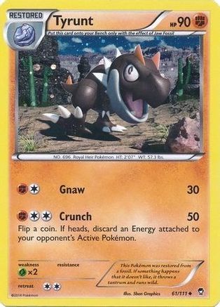 Tyrunt (61/111) (Cosmos Holo) [XY : Poings furieux] 