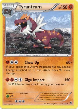 Tyrantrum (Cosmos Holo) - (062/111) Holofoil [Miscellaneous Cards & Products]
