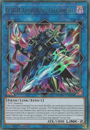 D/D/D Abyss King Gilgamesh [DUOV-EN004] Ultra Rare - Trinity Hobby