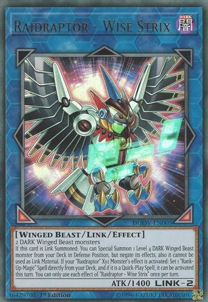 Raidraptor - Wise Strix [DUOV-EN005] Ultra Rare - Trinity Hobby