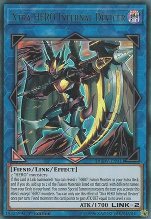 Xtra HERO Infernal Devicer [DUOV-EN013] Ultra Rare - Trinity Hobby