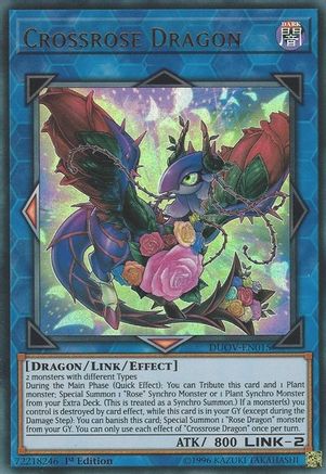 Crossrose Dragon [DUOV-EN015] Ultra Rare - Trinity Hobby