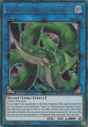 Predaplant Verte Anaconda [DUOV-EN021] Ultra Rare - Trinity Hobby