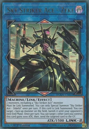 Sky Striker Ace - Zeke [DUOV-EN024] Ultra Rare - Trinity Hobby