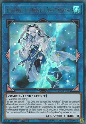 Yuki-Onna, the Absolute Zero Mayakashi [DUOV-EN025] Ultra Rare - Trinity Hobby
