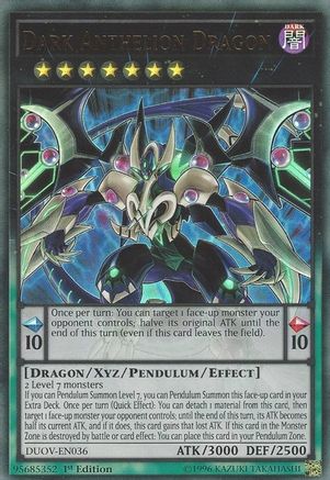 Dark Anthelion Dragon [DUOV-EN036] Ultra Rare - Trinity Hobby