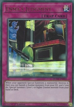 Enma's Judgment [DUOV-EN042] Ultra Rare - Trinity Hobby
