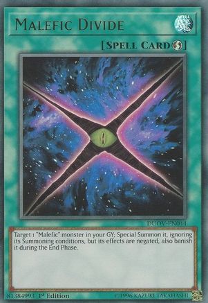 Malefic Divide [DUOV-EN044] Ultra Rare - Trinity Hobby