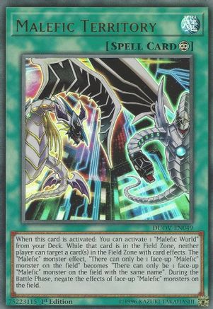 Malefic Territory [DUOV-EN049] Ultra Rare - Trinity Hobby