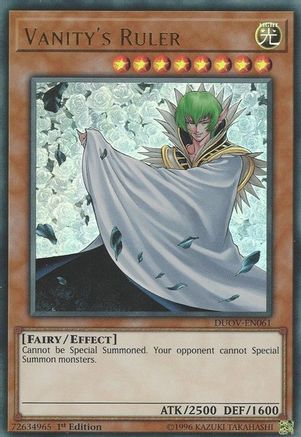 Vanity's Ruler [DUOV-EN061] Ultra Rare - Trinity Hobby