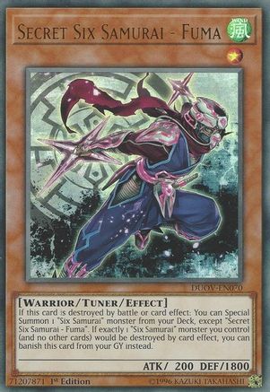 Secret Six Samurai - Fuma [DUOV-EN070] Ultra Rare - Trinity Hobby
