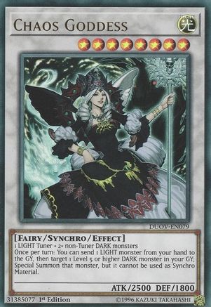 Chaos Goddess [DUOV-EN079] Ultra Rare - Trinity Hobby