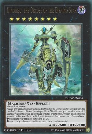 Dingirsu, the Orcust of the Evening Star [DUOV-EN084] Ultra Rare - Trinity Hobby
