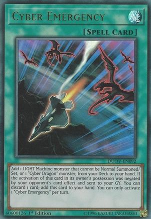 Cyber Emergency [DUOV-EN092] Ultra Rare - Trinity Hobby