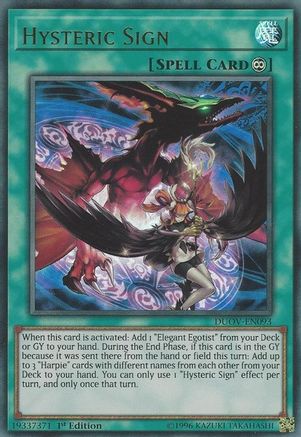 Hysteric Sign [DUOV-EN093] Ultra Rare - Trinity Hobby