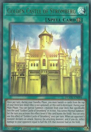 Golden Castle of Stromberg [DUOV-EN094] Ultra Rare - Trinity Hobby