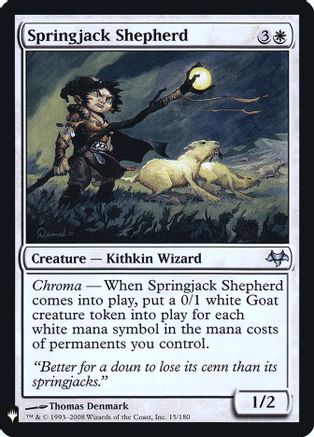 Springjack Shepherd  [Foil]  (LIST-15/180) - [The List Reprints] - Trinity Hobby