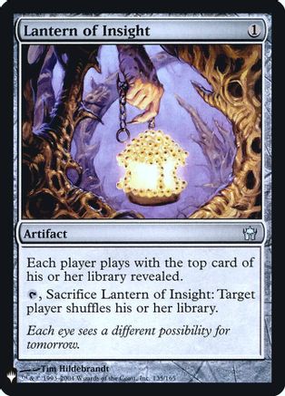Lantern of Insight  [Foil]  (LIST-135) - [The List Reprints] - Trinity Hobby