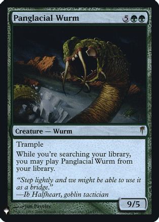 Panglacial Wurm  [Foil]  (LIST-116) - [The List Reprints] - Trinity Hobby