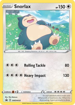 Snorlax (SWSH032) [Sword & Shield: Black Star Promos] - Trinity Hobby
