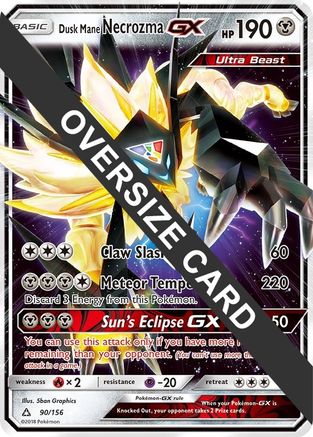 Dusk Mane Necrozma GX (90/156) (Jumbo Card) [Sun & Moon: Ultra Prism] - Trinity Hobby