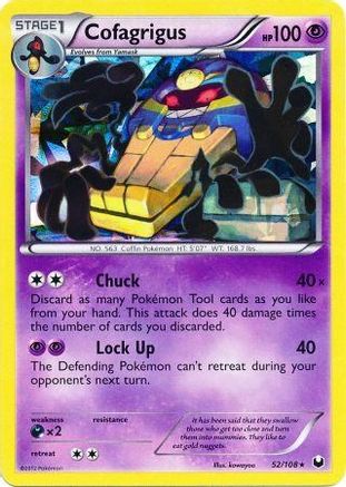 Cofagrigus (52/108) (Cracked Ice Holo) (Theme Deck Exclusive) [Black & White: Dark Explorers] - Trinity Hobby