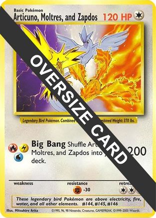 Articuno, Moltres, and Zapdos (Jumbo Card) [Miscellaneous Cards] - Trinity Hobby