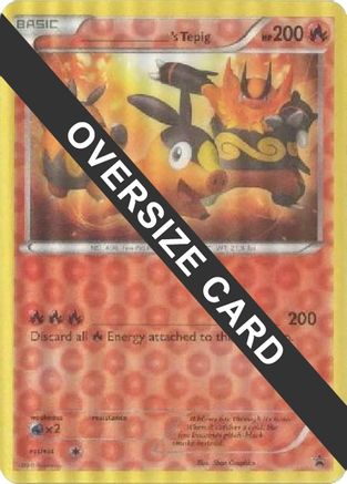 _____'s Tepig (Jumbo Card) [Miscellaneous Cards] - Trinity Hobby