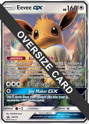 Eevee GX (SM176) (Jumbo Card) [Sun & Moon: Black Star Promos] - Trinity Hobby