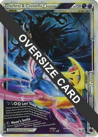 Darkrai & Cresselia LEGEND (99/102) (Jumbo Card) [HeartGold & SoulSilver: Triumphant] - Trinity Hobby