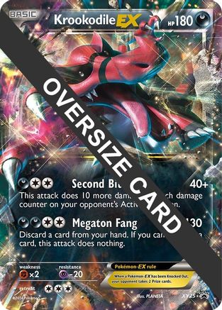 Krookodile EX (XY25) (Jumbo Card) [XY: Black Star Promos] - Trinity Hobby