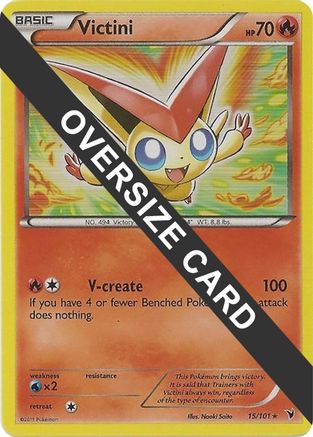 Victini (15/101) (Jumbo Card) [Black & White: Noble Victories] - Trinity Hobby