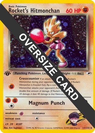 Rocket's Hitmonchan (9) (Jumbo Card) [Best of Promos] - Trinity Hobby