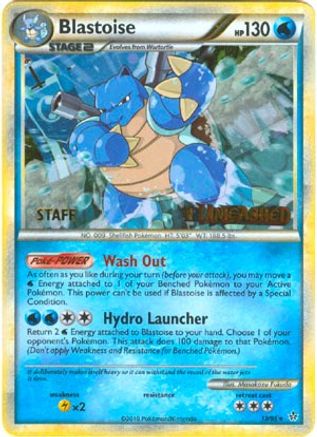 Blastoise (13/95) (Staff Prerelease Promo) [HeartGold & SoulSilver: Black Star Promos] - Trinity Hobby