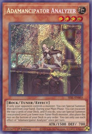 Adamancipator Analyzer [SESL-EN003] Secret Rare - Trinity Hobby