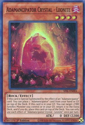 Adamancipator Crystal - Leonite [SESL-EN004] Super Rare - Trinity Hobby