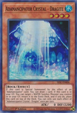 Adamancipator Crystal - Dragite [SESL-EN006] Super Rare - Trinity Hobby