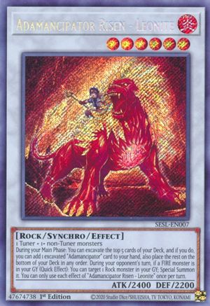 Adamancipator Risen - Leonite [SESL-EN007] Secret Rare - Trinity Hobby